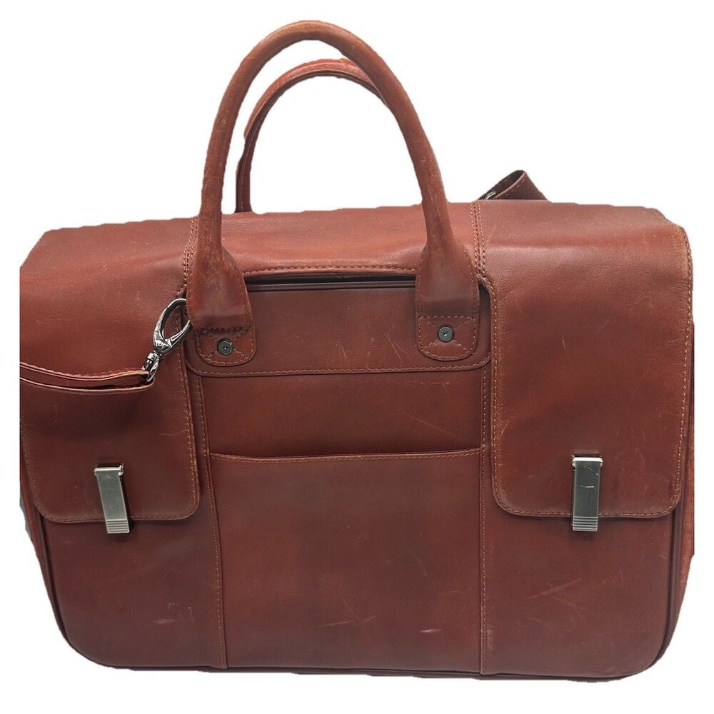 Vintage Leather Satchel/Messenger Bag/Computer Bag